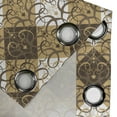 thumbnail image 4 of Ambesonne Oriental Grommet Curtain, Damask and Swirls, 50" x 120", Sand Brown Umber White, 4 of 6
