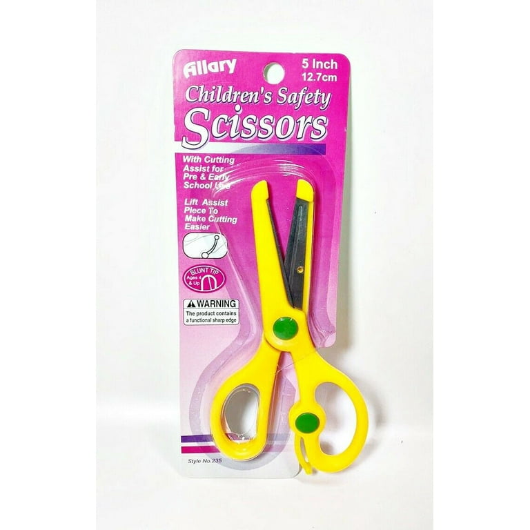 Allary #235 Children's Safety Scissors, 5 inch - Yellow