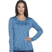 Dickies Dynamix UnderMedical Scrubs for Women Long Sleeve Knit Tee DK920, M, Navy