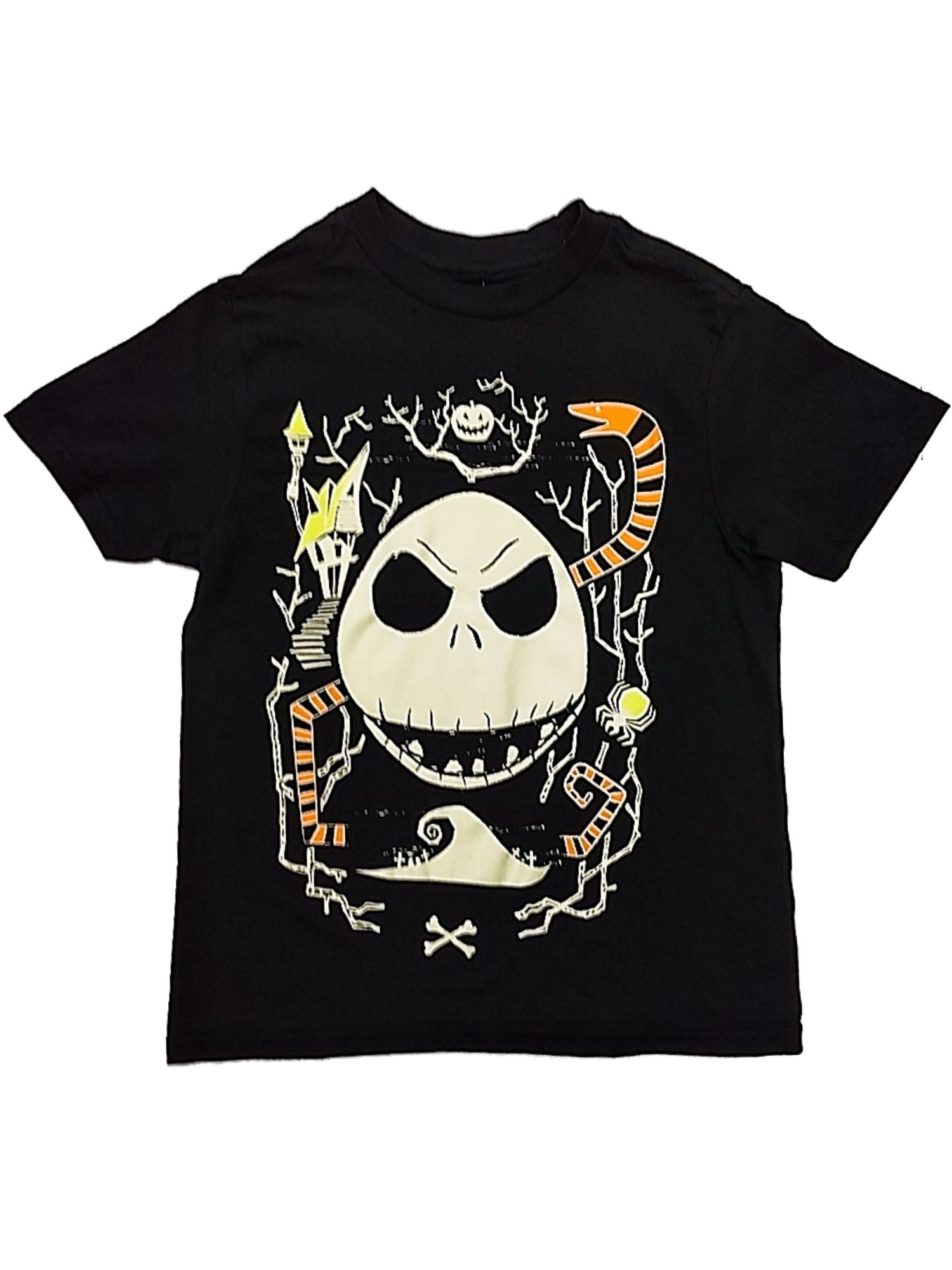 Jack Skellington Halloween T-Shirt Glow 
