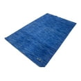 thumbnail image 3 of Solid Blue 5X8 Oriental Modern Rug, 3 of 11