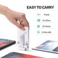 thumbnail image 4 of pitrice Foldable Telescopic Mobile Phone Holder Height Angle Adjustable Cell Phone Non-slip Stand, White, 4 of 9