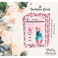 thumbnail image 5 of Darling Souvenir Pink Birthday Invitation Card 28 Pcs Fill or Write In Blank Invites Printable Party Supplies 5 x 7 Inches, 5 of 5
