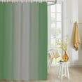thumbnail image 4 of Fabric Shower Curtain Abstract Ombre Sage Green and Grey Gradient Shower Curtains with 12 Hooks Waterproof Machine Washable Bath Curtains for Bathroom, 72 x 72in, 4 of 6