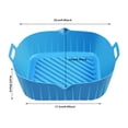 thumbnail image 2 of Boreal Craft Air Fryer Silicone Pot With Handle Reusable Heat Air Fryer Silicone 6.9inch Square Baking Pan Air Fryer Accessories Liners For Air Fryer Oven Micro Cooking Sheets for Oven Silicone Pans, 2 of 7