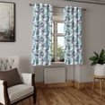 thumbnail image 2 of Ambesonne Grommet Curtain, , 50"x63", Seafoam White Dark Indigo, 2 of 5