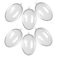 thumbnail image 5 of Raindrops 6pcs Plastic Clear Easter Egg Ornaments Fillable Transparent Hanging Eggs for Home Decor DIY Candy Boxes, 5 of 8