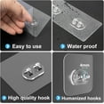 thumbnail image 4 of Superior Hub 20 Pack Shower Caddy Adhesive Replacement, Strong Adhesive Hooks for Shower Caddy, Waterproof Shower Adhesive Strips, No Drilling,for Bathroom Storage Shelves and Kitchen Racks, 4 of 9