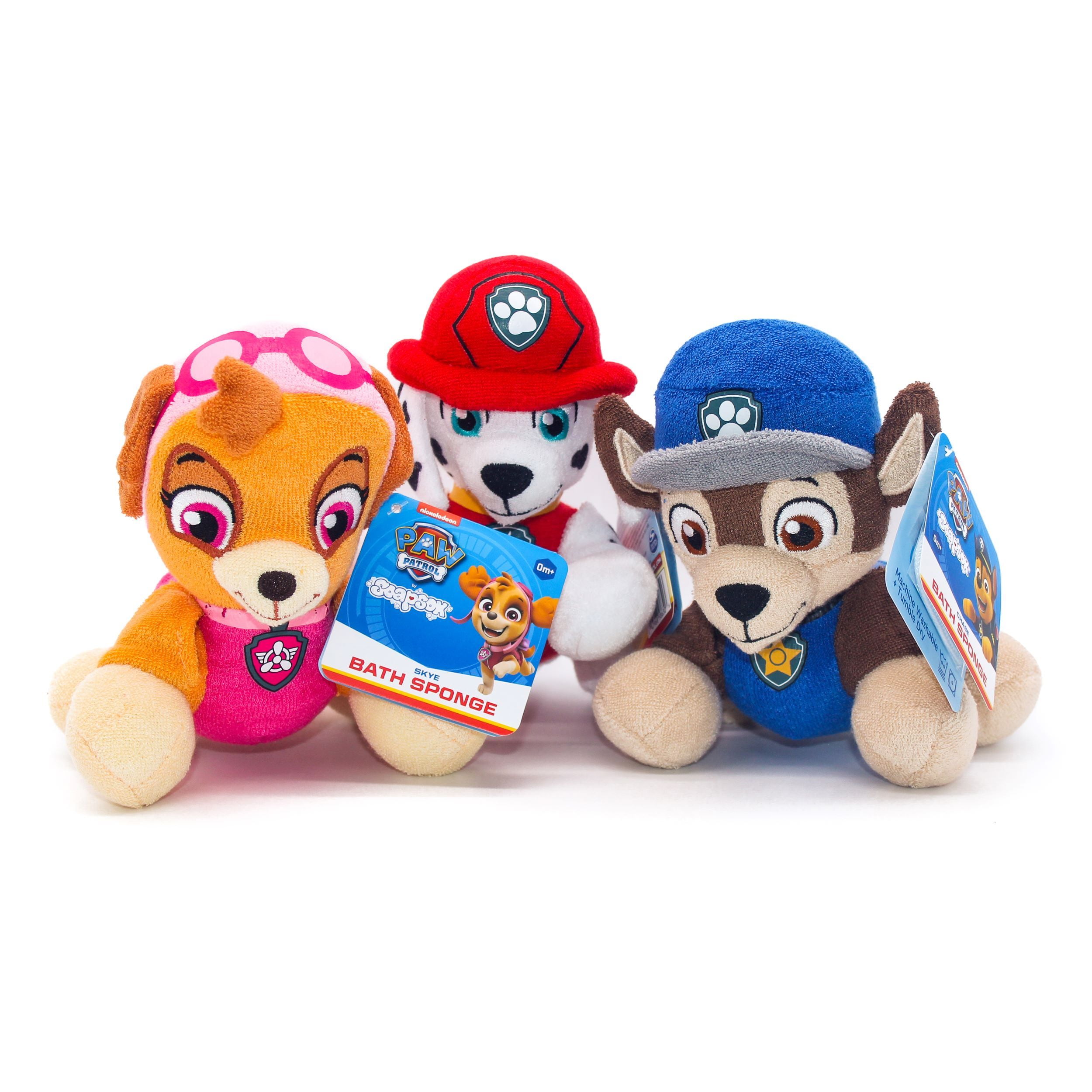 Suavipiel Paw Patrol Bath Sponge - Éponge de bain pour enfants, Pat' Patrouille, Marshall, Chase et Rubble