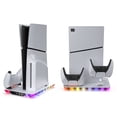 thumbnail image 3 of Soporte Refrigeración RGB Con Ventilador Cargador Doble para Mandos Accesorios PS5/PS5 Slim, 3 of 9