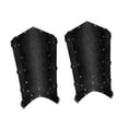 thumbnail image 2 of Funda para botas Fernando Steampunk medievales con cubre botas de Cuero PU negro, 2 of 8