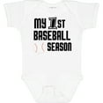 thumbnail image 3 of Inktastic My 1st Baseball Season Boys Baby Bodysuit, 3 of 5