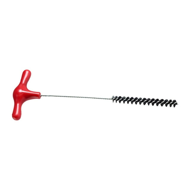 Cepillo de limpieza para la punta de la varilla de vapor de café, mango en forma de T de 2,8 pulgadas de largo, multifuncional Rojo