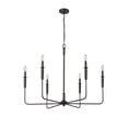 thumbnail image 5 of 29406-MB Millennium Lighting Savanne - 6 Light Chandelier-30.3 Inch Tall and 38 Inch Wide-Matte Black Finish, 5 of 7