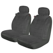Genuine Dickies 2 Piece Aquablock Universal Car Seat Covers, Gray