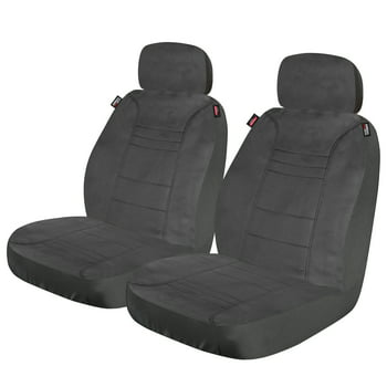 Genuine Dickies 2 Piece Aqua Block Car Seat Covers Black, 40215WDI