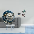 thumbnail image 2 of 4 Pieces Wooden Bird Wall Art Figurine Knick Knack Resin Sculpture Compact Modern for Home Garden, 2 of 8