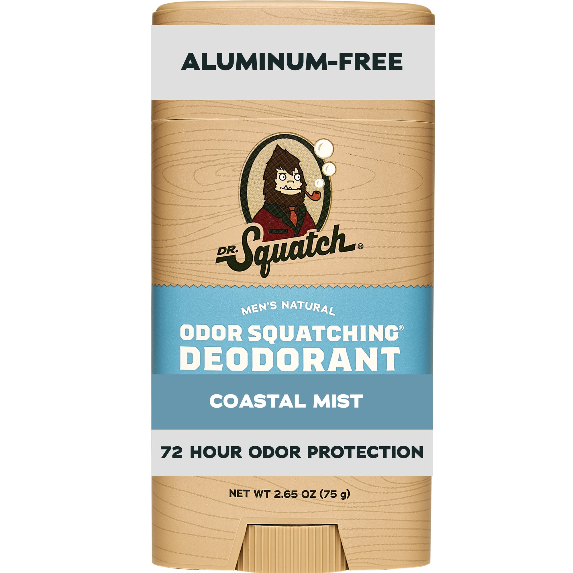 (2 pack) Dr. Squatch Mens Aluminum Free Deodorant, Natural Deodorant for Men, Coastal Mist, 2.65 Oz