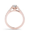 thumbnail image 3 of 1-1/4 Carat T.W. Diamond Single Halo 14kt Rose Gold Engagement Ring, 3 of 5