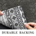 thumbnail image 6 of Black Geometric Diamond Striped Pattern Door Rugs,Washable Non Slip Door Mats Indoor,Decorative Door Mats,Entry Mat Indoor for Entrance,Bedroom,Kitchen,Bathroom,17"x30", 6 of 6