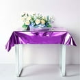 thumbnail image 5 of Efavormart 50"x50" Metallic Foil Square Tablecloth, Disposable Table Cover - Purple for Wedding, Baby Showers, Birthday, Party, Banquet, Table Decorations, 5 of 11