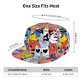 thumbnail image 2 of Flat Bill Trucker Hats for Women Men - Funny Cats Adjustable Flat Baseball Cap Snapback Hats Dad Hats for Men, 2 of 7