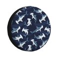 thumbnail image 1 of Balery Cute Shark Cubiertas para Neumáticos - Protector Resistente para Neumáticos de Camioneta, SUV, Remolque, Camper y RV-15 inch, 1 of 6