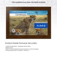 thumbnail image 2 of ArtToFrames 14.9x9.8 Inch - 38x25 CM Brown Puzzle Frame for 100 piece Puzzles.1.75 Inch Custom Wood Puzzle Frames, Brown - Comes with Regular Glass, 2 of 6