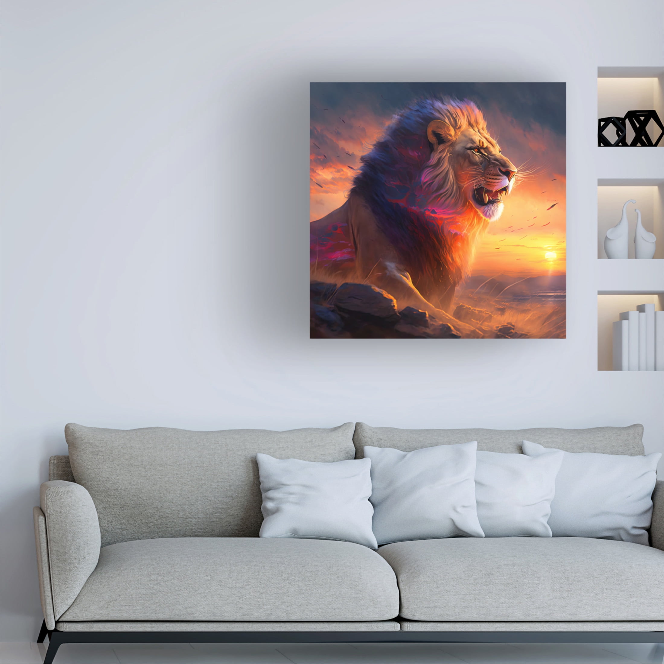 Canvas Wall Art - Ray Heere 'Desert Of Dreams 15' Wall Art for Living Room, Bedroom, or Office Décor by Trademark Fine Art - 14 x 14 Inches
