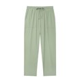 thumbnail image 1 of Timegard Womens Pants Straight Leg Elastic Waist Lightweight Fall Travel Solid Color Pants with Pockets, 1 of 6