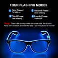 thumbnail image 2 of Gafas con luz LED LIUXGMXG paquete de 2 azul verde, 2 of 5
