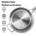 thumbnail image 4 of Juego de utensilios de cocina VocVoi Sartén de 6 litros con tapa y sartén de 30 cm, acero inoxidable, 4 of 6