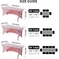 thumbnail image 4 of GFDYREE Spandex Tablecloth 4FT Stretch Table Cover Fitted Rectangular Tables, Universal Stretch Patio Table Cloth for Wedding, Banquet, Party and Event（Pink, 4FT, 4 of 7
