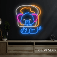 thumbnail image 2 of Glowneon Elephant Sandwich Neon Sign, Elephant Led Sign, Sandwich Art, 2 of 4