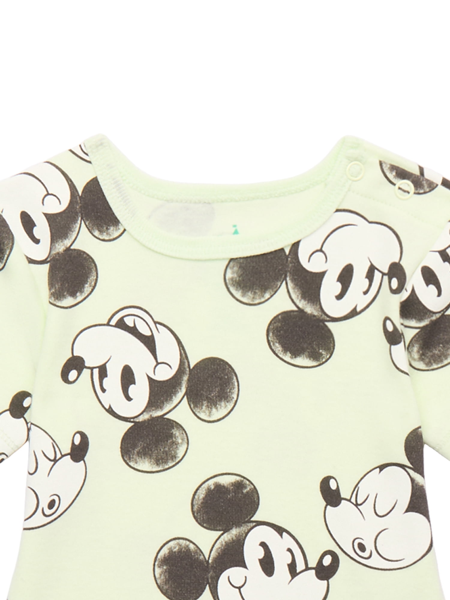 Disney Mickey Mouse Baby Bodysuits, 2-Pack, Sizes 0/3 Months-24 Months