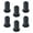 Black, variant on Ywmsfl 6Pcs Cable Wall Hole Grommet Router Ethernet Cable Protections Sleeve Through Wall Grommet Cable Routing Kits Enduring