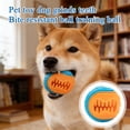 thumbnail image 4 of Interactive Dog Toys Treat Ball for Aggressive Chewers Rubber Dog Ball with Dog Teeth Dental Care for Home and Play, 4 of 5