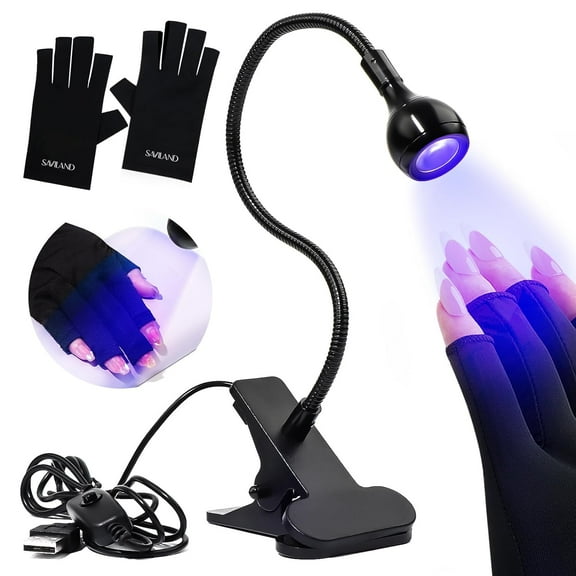 360°Adjustable U V Light for Gel Nails 10S Fast Curing Nail Lamp Hands Free 5W LED Flash Cure Gel X Light Gel Nail Portable Salon DIY Nail Tech Manicure