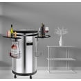 thumbnail image 5 of Frigidaire 85 Can Electric Party Cooler with Wheels, Digital Temperature Control, Cooler Cart for Parties, Events, Bar, Stainless Steel, 5 of 14