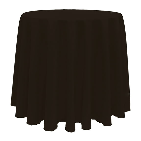 Ultimate Textile (3 Pack) 90-Inch Round Polyester Linen Tablecloth - for Wedding, Restaurant or Banquet use, Espresso Dark Brown