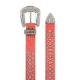 thumbnail image 3 of Women's Western Cowgirl Alligator Rhinestone Studded Leather Belt, 3 of 4