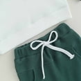 thumbnail image 3 of Baby Boys Outfits 2Pcs Fall Winter Clothes Waffle Color Blocked Long Sleeve Hoodie Tops with Drawstring Pants Toddler Outfits Set Baby Boy Clothes 9 12 18 24 Months 2T 3T, 3 of 6