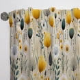 thumbnail image 5 of Designart "Graceful Yellow Beige Garden I" Floral Room Darkening Curtain Single Panel, 5 of 6