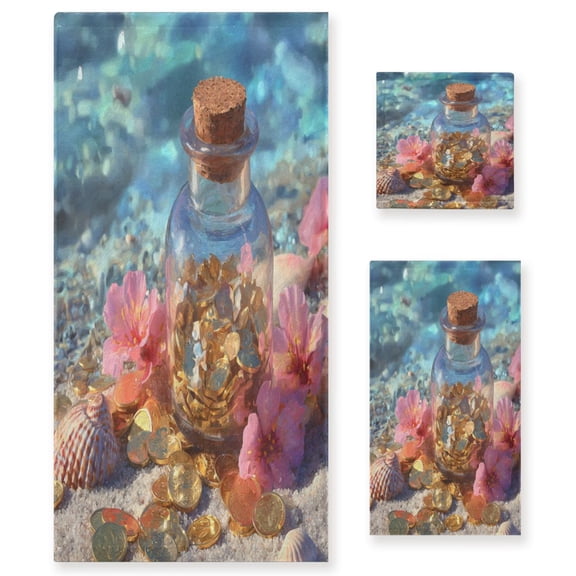 Three-Piece Towel Set Face Towel Towel Set Hand Towel Bath Towel Cotton Bath Towels Bath Towel Sets Hand Bath Towels Beautiful Beach