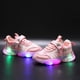 thumbnail image 1 of Disney nuevo coreano niñas dibujos animados bebé niñas princesa congelada niños elsa luz led casual sports shoes23-Insole 14,2 cm Gao Jinjia LED, 1 of 2
