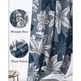 thumbnail image 3 of Blue White Flowers Blackout Curtains for Bedroom Living Room Darkening Curtains 90 Inch Country Vintage Botanical Floral Black Out Window Curtain Privacy Window Treatment Grommet Drapes 52"x90"x2, 3 of 9