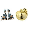 thumbnail image 1 of Figura De Cerámica Moderna De Elefante Y Fruta De Resina, Escultura, Adorno, Arte Artesanal, Coleccionable, Para Escritorio, Estante, Hogar, Oficina, Porches, Restaurantes, Decoración, Regalos., 1 of 8