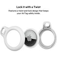 thumbnail image 3 of Belkin Apple Airtag Secure Holder With Strap - Apple Air Tag Keychain - Airtag Holder With Strap For Key Ring - Airtag Keychain Accessories - Scratch Resistant Airtag Case With Raised Edges - White, 3 of 7