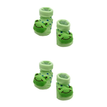 

2pcs 0-6 Month Unisex Children Cute Cartoon Style Newborn Baby Kids Infant Breathable Doll Socks
