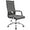 Bicolor Vintage Grey, variant on QRKD Ribbed Office Desk Chair Mid-Back PU Leather Executive Conference Task Chair Adjustable Swivel Chair with Arms (Black)
